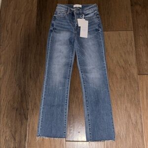 Risen Women's tummy control, boot, cut medium wash new with tags